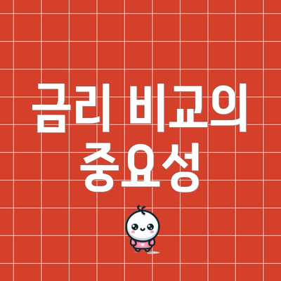 금리 비교의 중요성