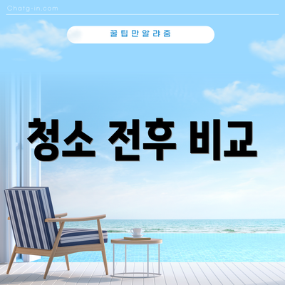 청소 전후 비교