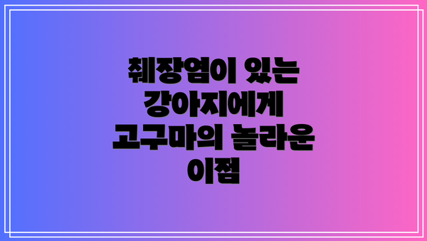췌장염이 있는 강아지에게 고구마의 놀라운 이점