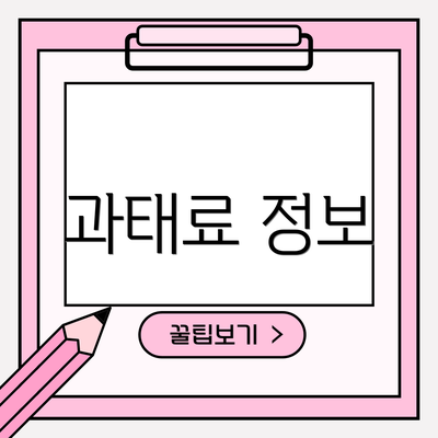과태료 정보