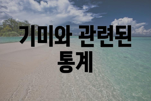 기미와 관련된 통계