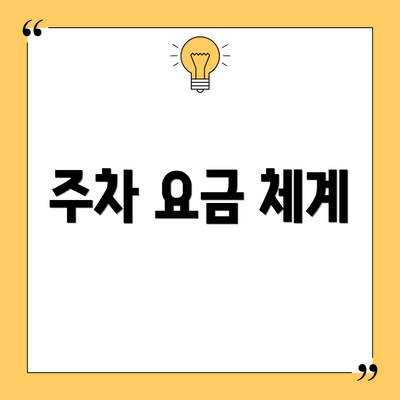 주차 요금 체계