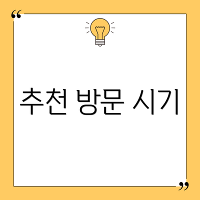 추천 방문 시기