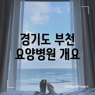 경기도 부천 요양병원 개요