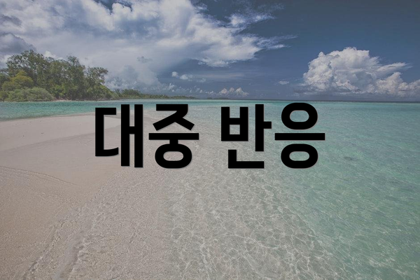 대중 반응