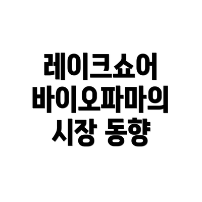 레이크쇼어 바이오파마의 시장 동향