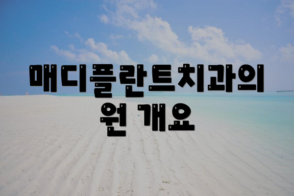 매디플란트치과의원 개요