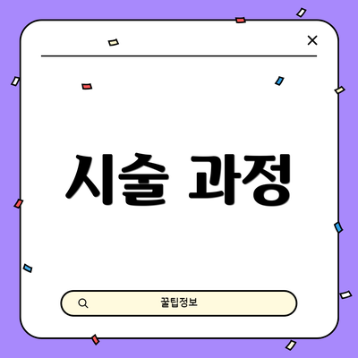 시술 과정