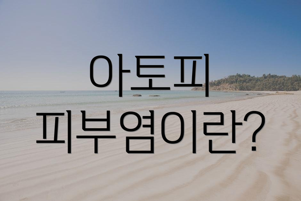 아토피 피부염이란?