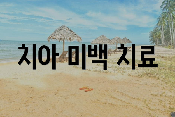 치아 미백 치료