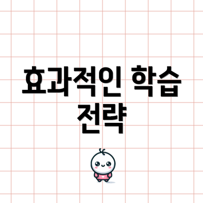 효과적인 학습 전략