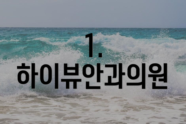 1. 하이뷰안과의원