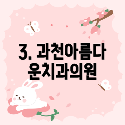 3. 과천아름다운치과의원
